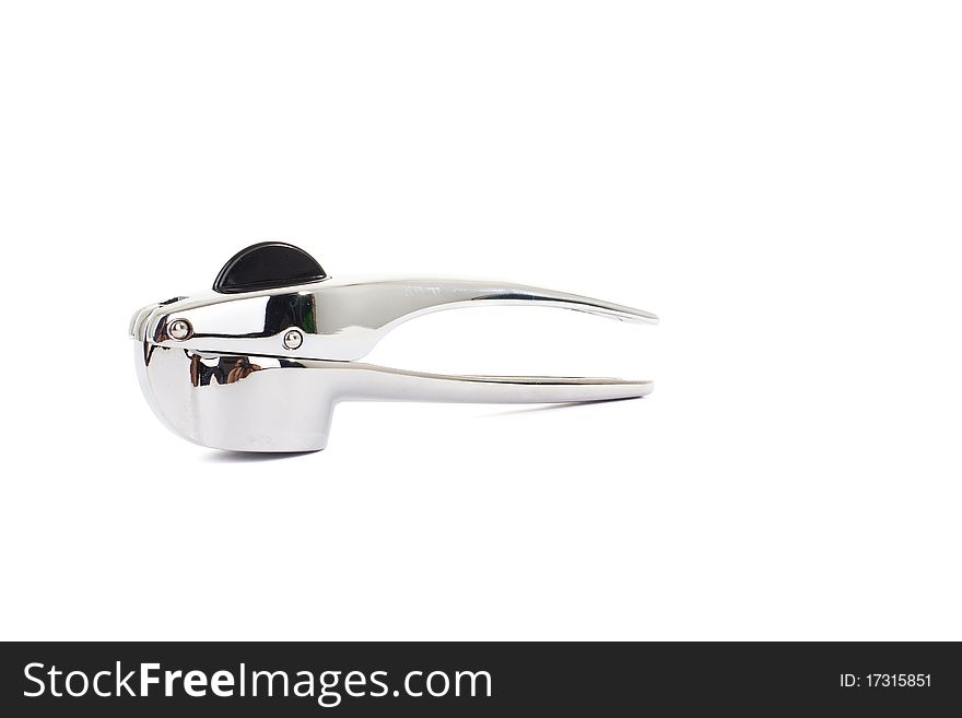 Series. Garlic press isolated on white