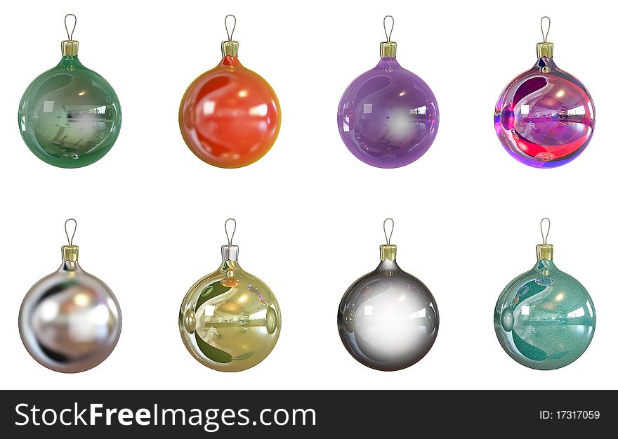 8 Christmas Balls