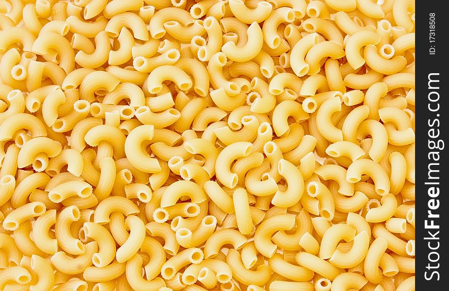 A large number of Italian pasta