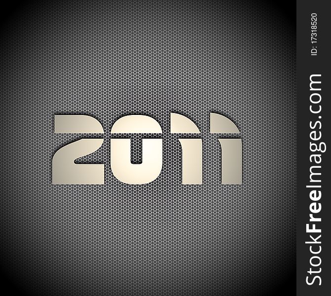 New year number on carbon fiber background. New year number on carbon fiber background