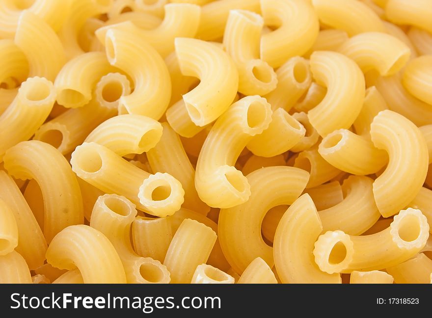 A large number of Italian pasta