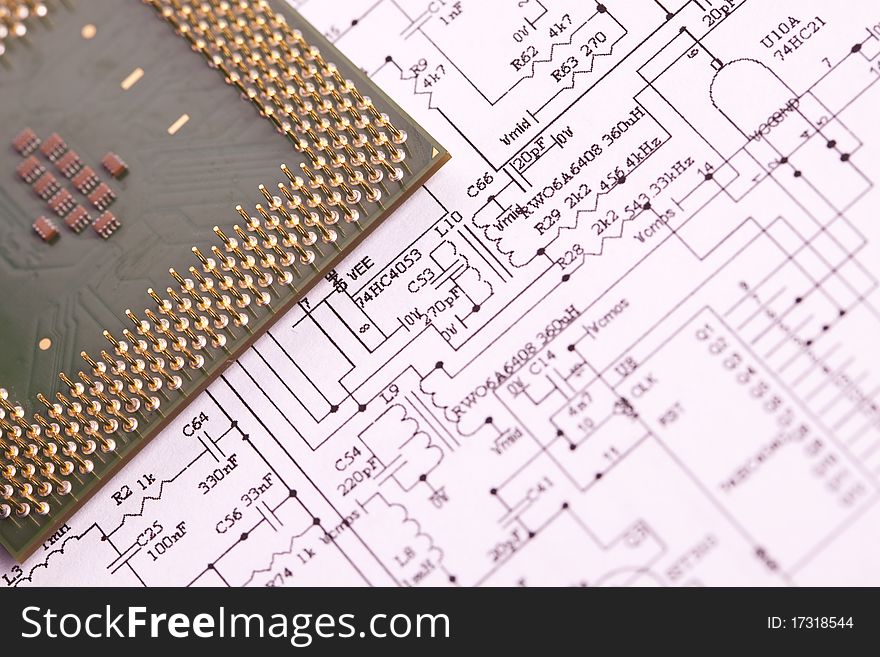 Electronic schematic diagram