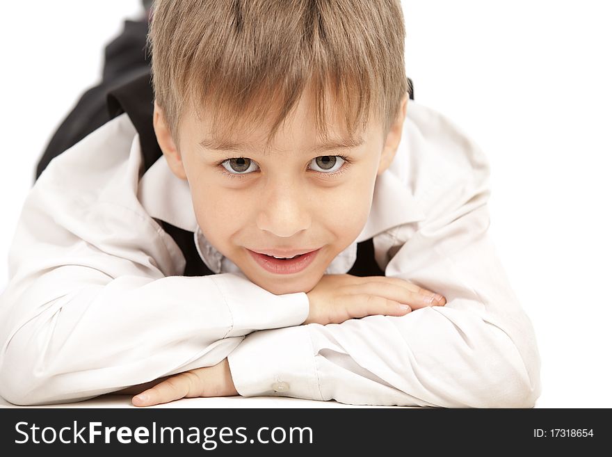 Kid Laying Flat On The Floor