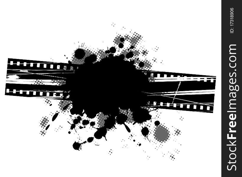 Film grunge background design black and white. Film grunge background design black and white.