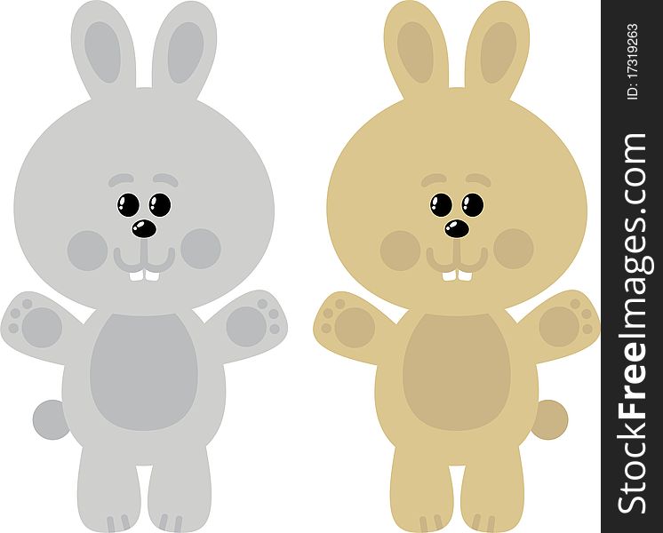 Two bunny - a symbol of the year