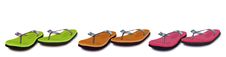 Colorful Slippers/chappals Stock Images