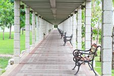 Wooden Benches In Park Royalty Free Stock Photos Wooden Benches In Park Royalty Free Stock Photos