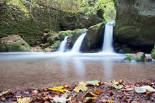 Autumn Forest Waterfall Royalty Free Stock Photography Autumn Forest Waterfall Royalty Free Stock Photography