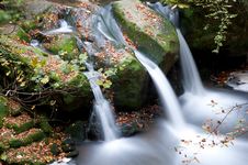 Autumn Forest Waterfall Stock Image Autumn Forest Waterfall Stock Image