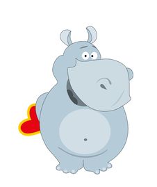 Blue Hippopotamus Royalty Free Stock Images Blue Hippopotamus Royalty Free Stock Images