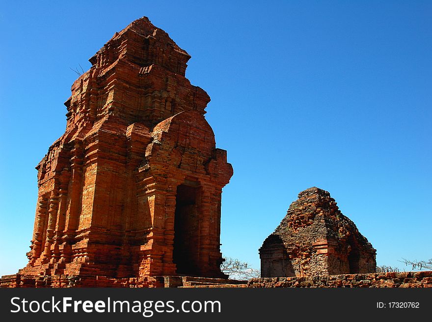 Scenery of famous temple relics in Vietnam