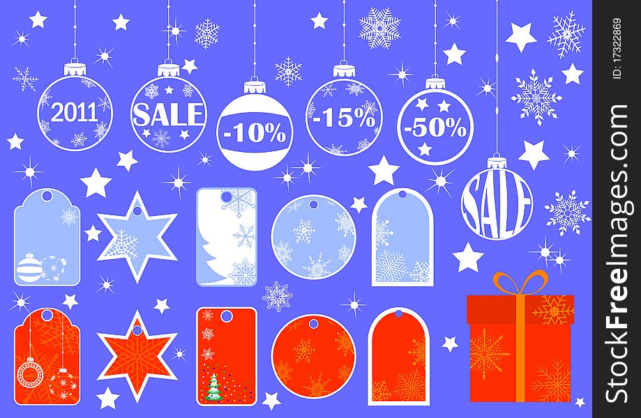 Christmas price tags collection for sale. vector. Christmas price tags collection for sale. vector.