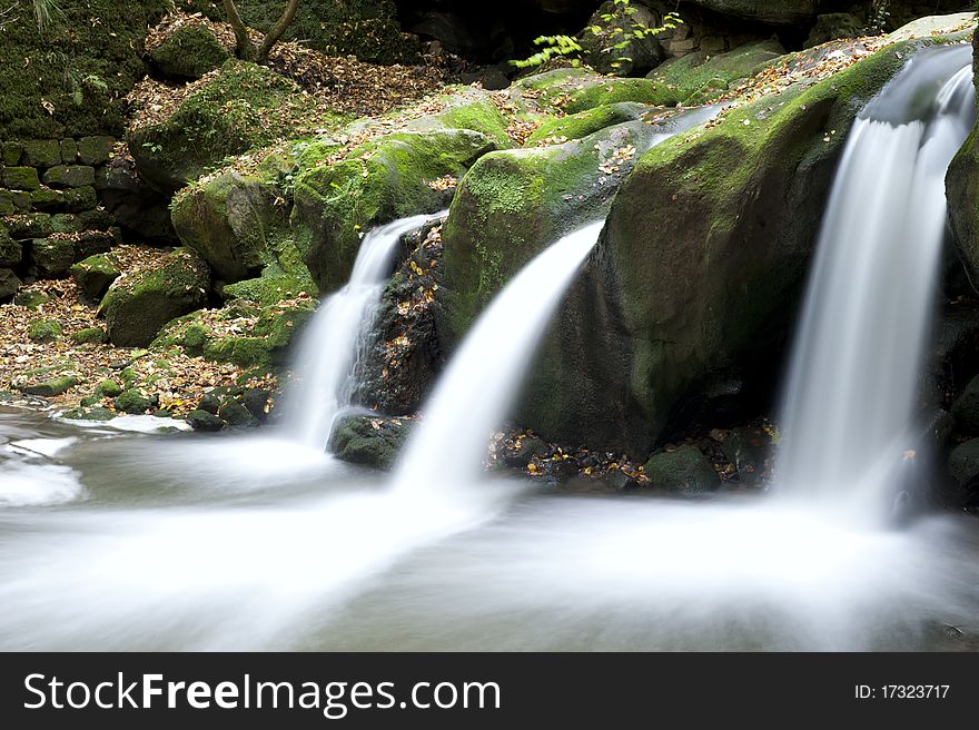 Autumn Forest Waterfall