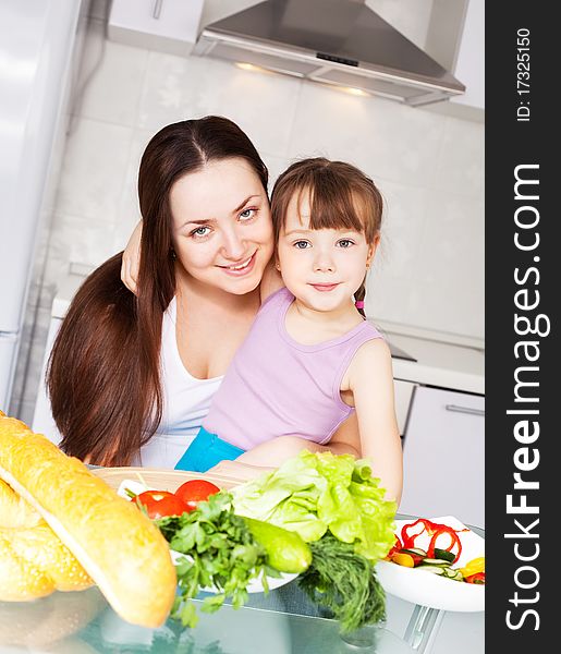 Mother And Daughter Cook