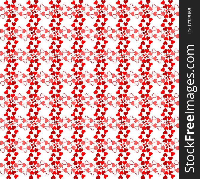 Love Heart Seamless Romantic Pattern Wallpaper