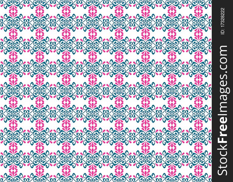 Seamless Floral Pattern Illustration Background