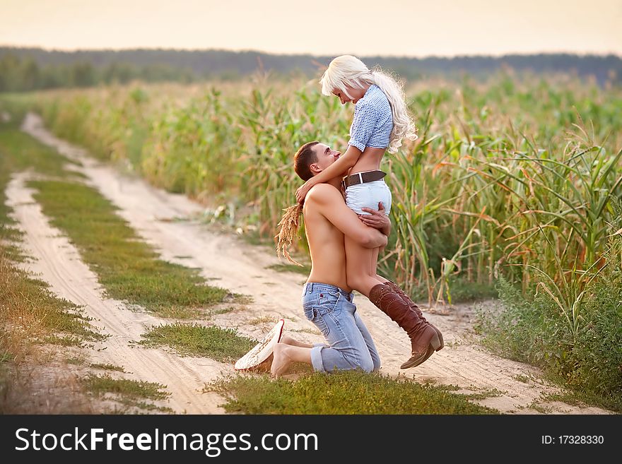 Portrait of love couple