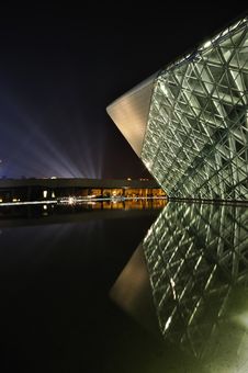 Night Scene Of Guangzhou Opera Royalty Free Stock Photo Night Scene Of Guangzhou Opera Royalty Free Stock Photo