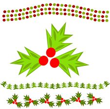 Christmas Chains Royalty Free Stock Images Christmas Chains Royalty Free Stock Images