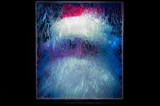 Santa Claus Behind The Glass Stock Photo Santa Claus Behind The Glass Stock Photo