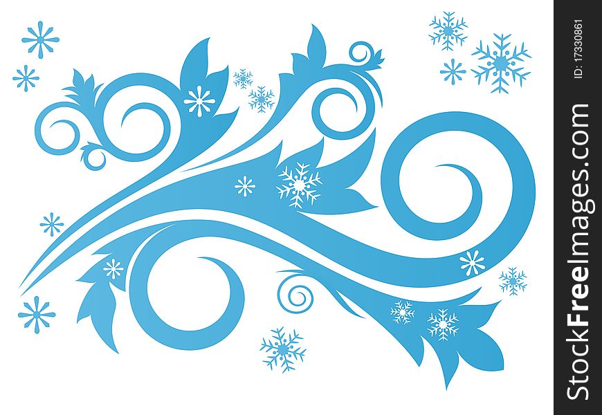 Winter concept with snowflakes, decoration for Your design. Winter concept with snowflakes, decoration for Your design