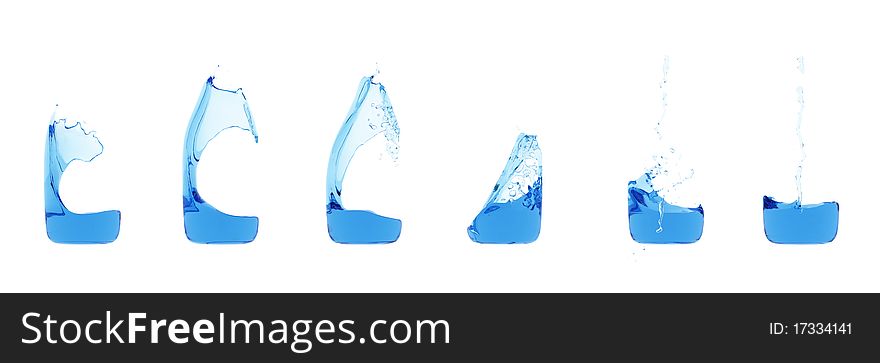 Sequence of water in motion inside a bottle where the bottle does not show. The water moving reveals the container being a bottle. Sequence of water in motion inside a bottle where the bottle does not show. The water moving reveals the container being a bottle.