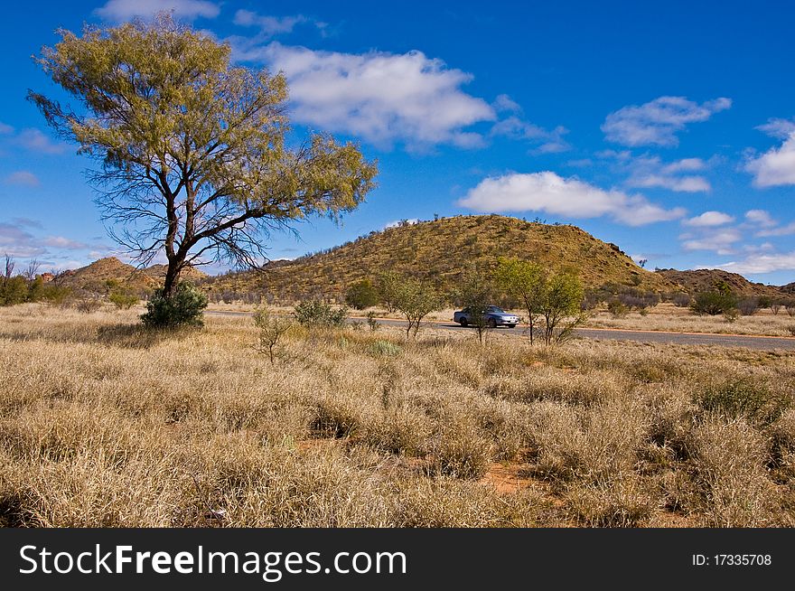 Australian landscape in the northerm territory, australia