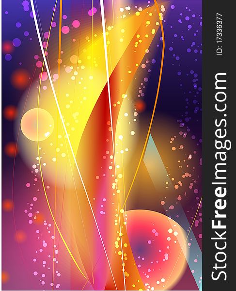 Abstract background. Vector beautiful firework