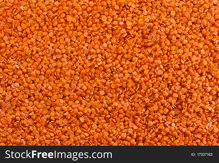 Red lentil background