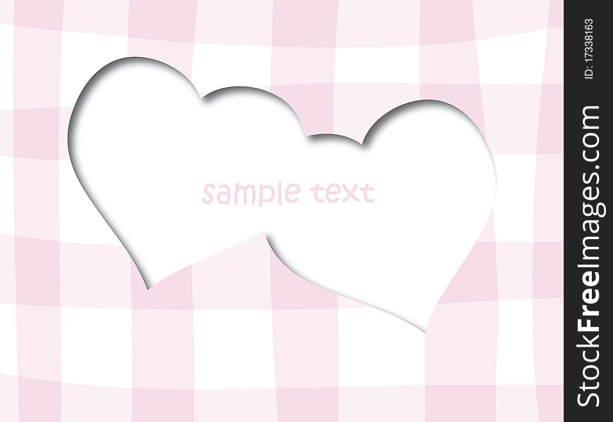 Love greeting card with place for your sample text