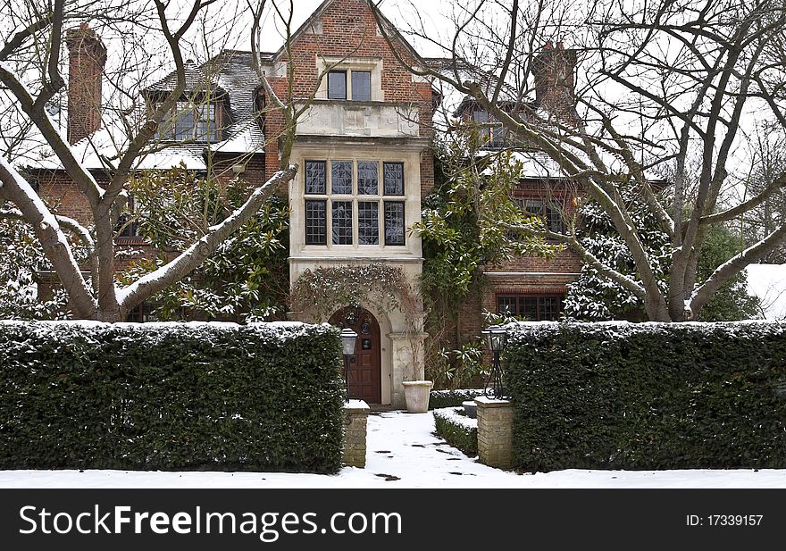 Unusual weather in London. Snow and cold. Unusual weather in London. Snow and cold