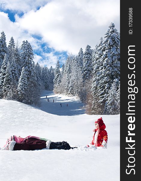 Children On Snow