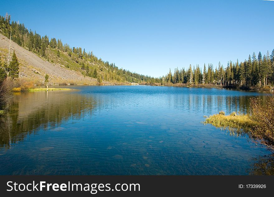 Scenic view of a Mountain and Lake