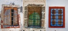 Old Windows Of Santorini Royalty Free Stock Photos Old Windows Of Santorini Royalty Free Stock Photos