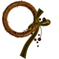 Christmas Wreath Royalty Free Stock Photo Christmas Wreath Royalty Free Stock Photo