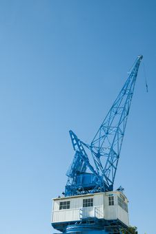 Blue Crane Against Blue Skies Stock Photo Blue Crane Against Blue Skies Stock Photo