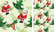 Pattern With Christmass Objects Royalty Free Stock Image