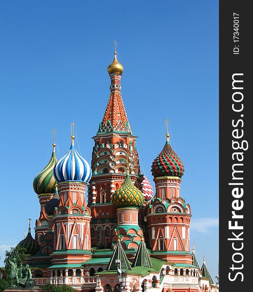 Moscow, Saint Basil's Cathedral on Red Square. Moscow, Saint Basil's Cathedral on Red Square.