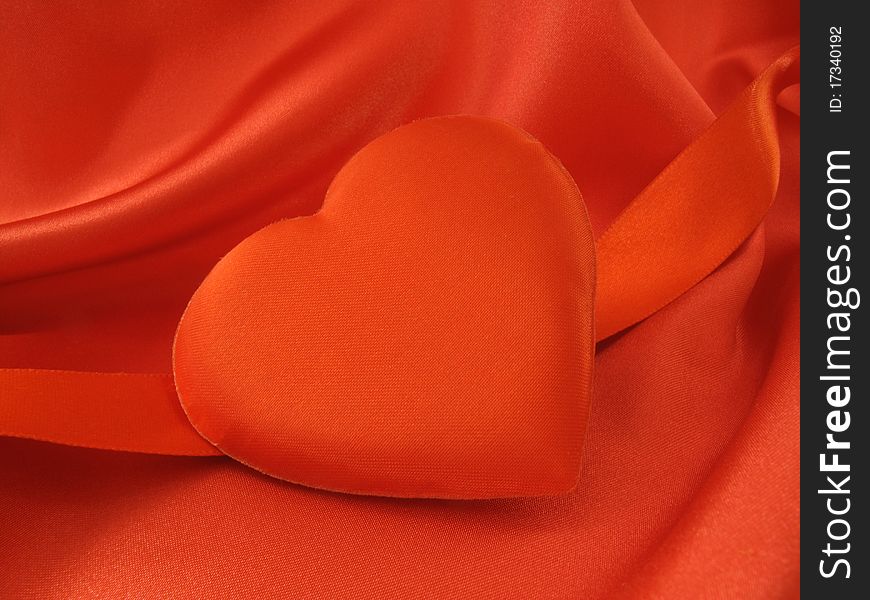 Red Satin Heart