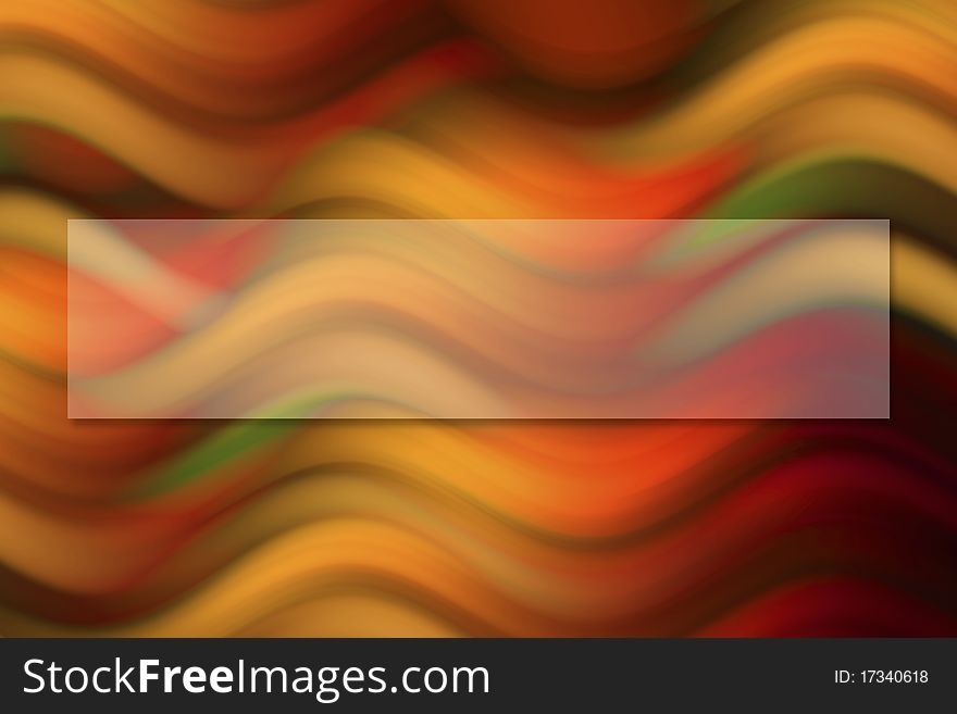 Colorful wave background with space for text.