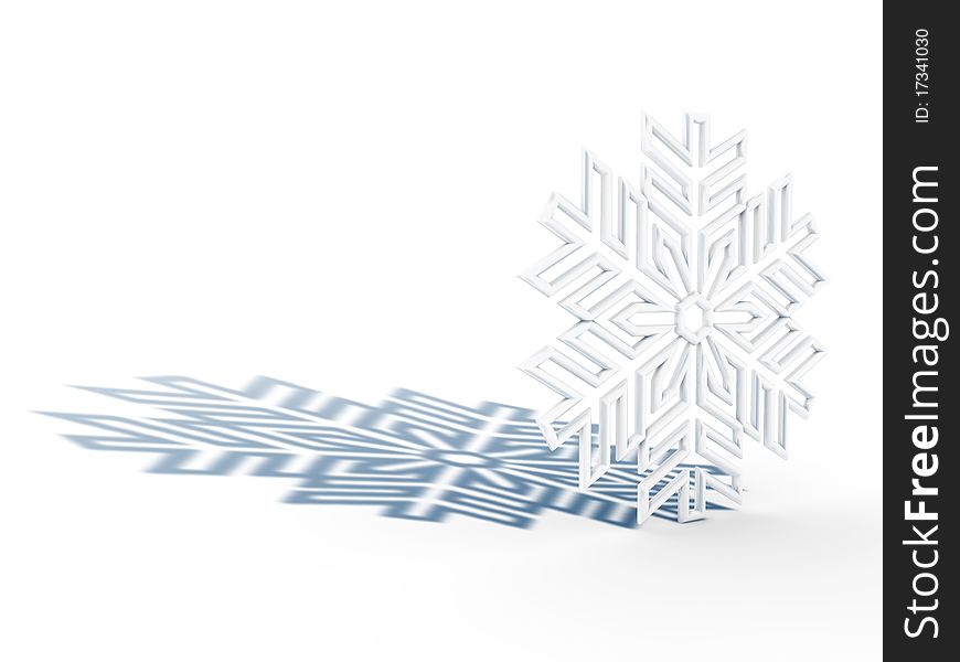 Snowflake With Shadow