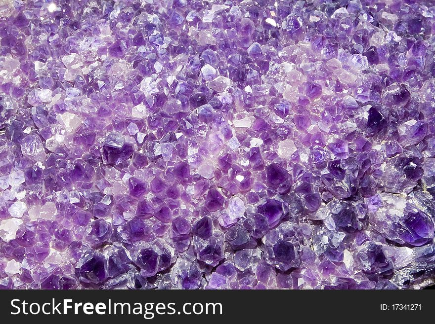 Purple Amethyst Cluster Background Pattern