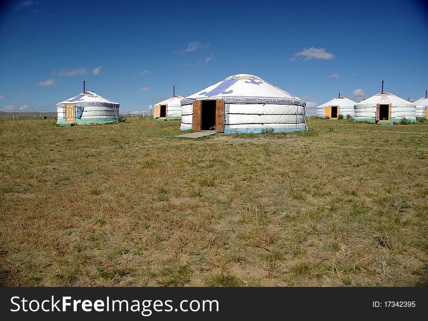 Yurt camp in Mongolia