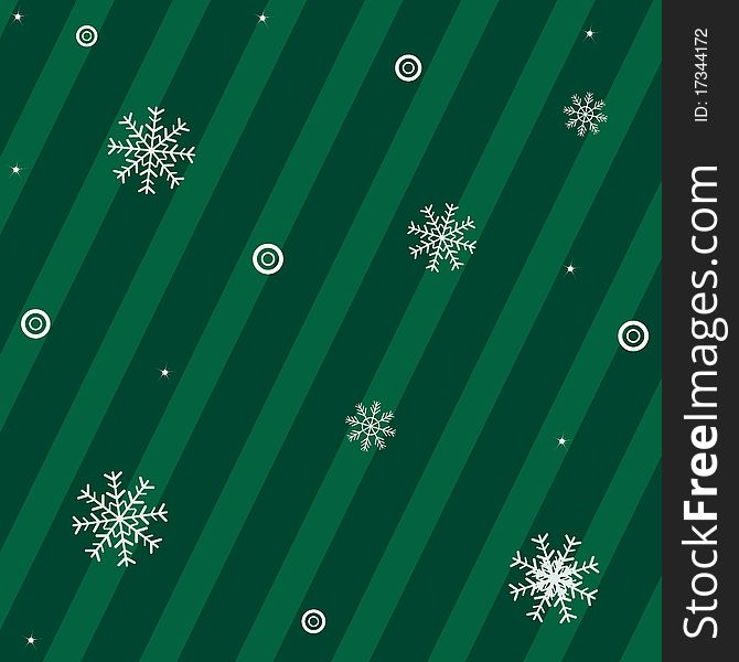 Christmas Background With Snowflakes. Vector