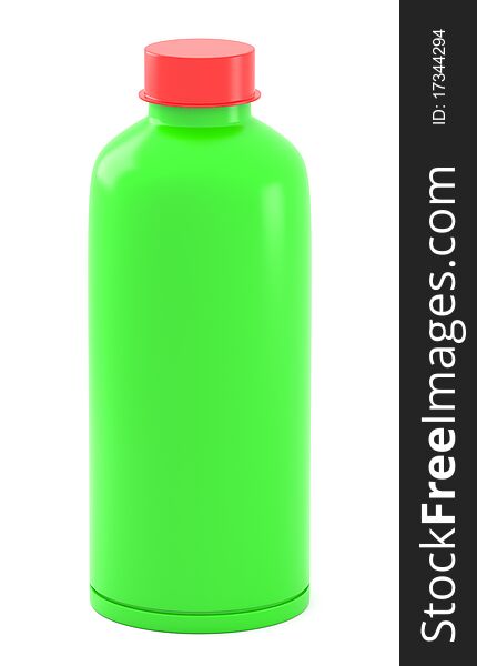 Green Plastic Bottle