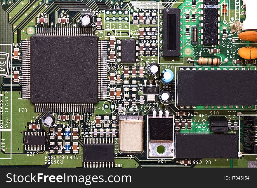 Detail Of Computer Circuit Board