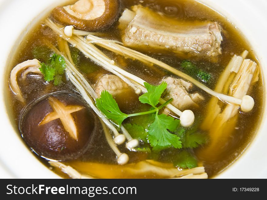 Pork Rib Soup with 15 Chinese Herbs. Pork Rib Soup with 15 Chinese Herbs