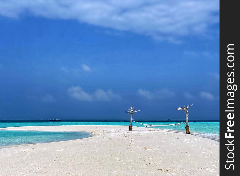 Blue sky in Maldives. Blue sky in Maldives