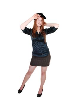 Girl With Hat. Royalty Free Stock Photography
