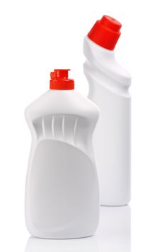 Isolated White Bottles For Clean Royalty Free Stock Images Isolated White Bottles For Clean Royalty Free Stock Images